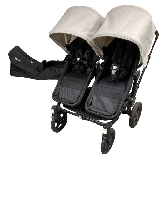 Shop Bugaboo Donkey 5 Duo Stroller, 2023, Black , Grey Melange at Goodbuygears