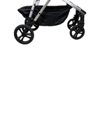 used Mockingbird Single to Double Stroller, Windowpane, Sage, 2023, Matte Black with Matte Black Leather