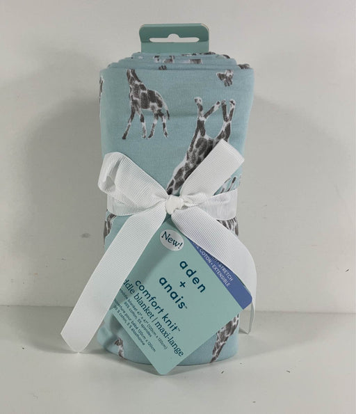 Shop Aden + Anais Comfort Knit Swaddle Blanket, Jade Giraffes at Goodbuygears