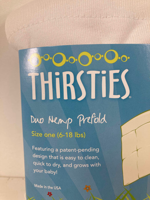 Shop Thirsties Duo Hemp Prefold, Size One (6-18 lbs) at Goodbuygears