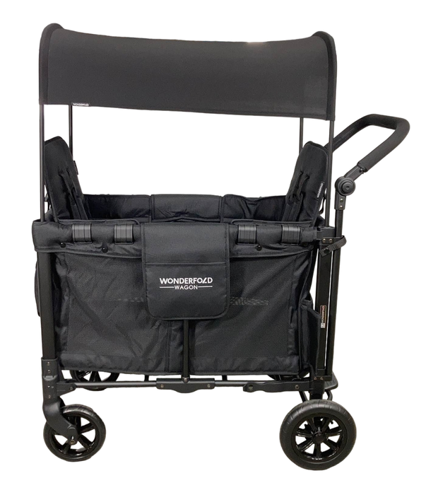 secondhand Wonderfold W2 Original Multifunctional Double Stroller Wagon, 2022, Black