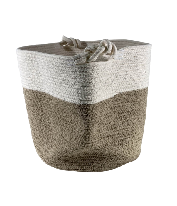 Shop Parker Baby Co. Rope Storage Basket, Round, Cream/Beige at Goodbuygears