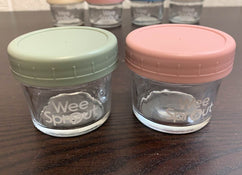 secondhand WeeSprout Glass Baby Food Storage Containers