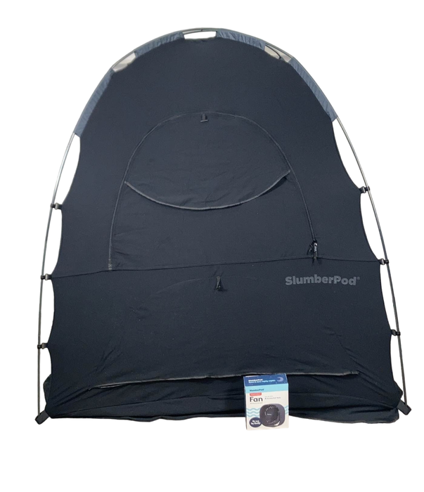 Shop SlumberPod 3.0 Sleep Canopy with Fan, Black with Gray Accents at Goodbuygears