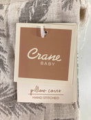 Shop Crane Baby Cotton Muslin Jacquards Pillow, Grey Feather at Goodbuygears