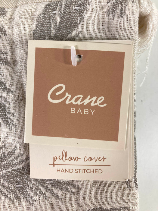 Shop Crane Baby Cotton Muslin Jacquards Pillow, Grey Feather at Goodbuygears