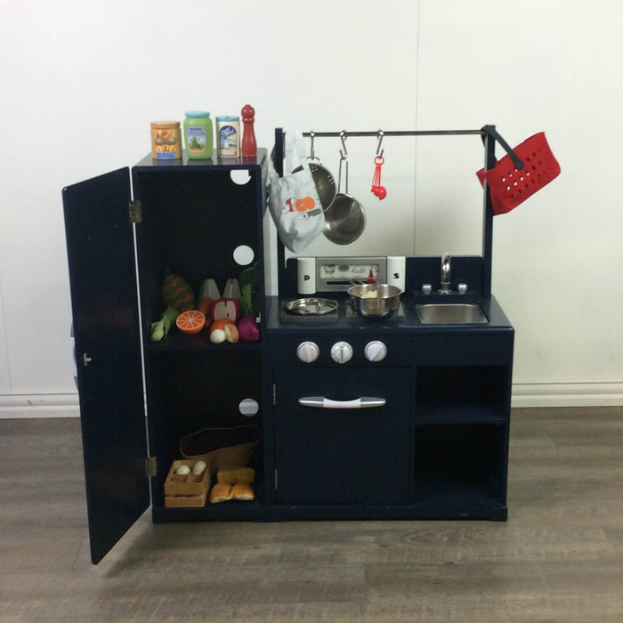used Pottery Barn Kids All-in-1 Retro Kitchen, Navy