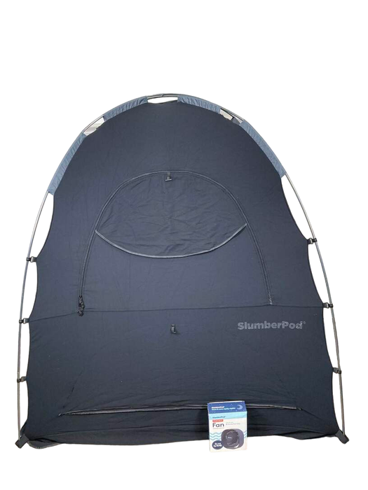 Shop SlumberPod 3.0 Sleep Canopy with Fan, Black with Gray Accents at Goodbuygears
