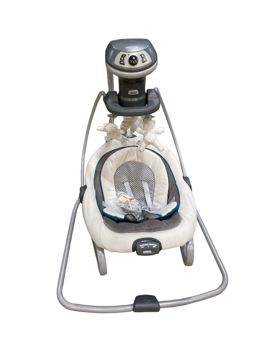 used Graco Duet Soothe Swing & Rocker, Sapphire