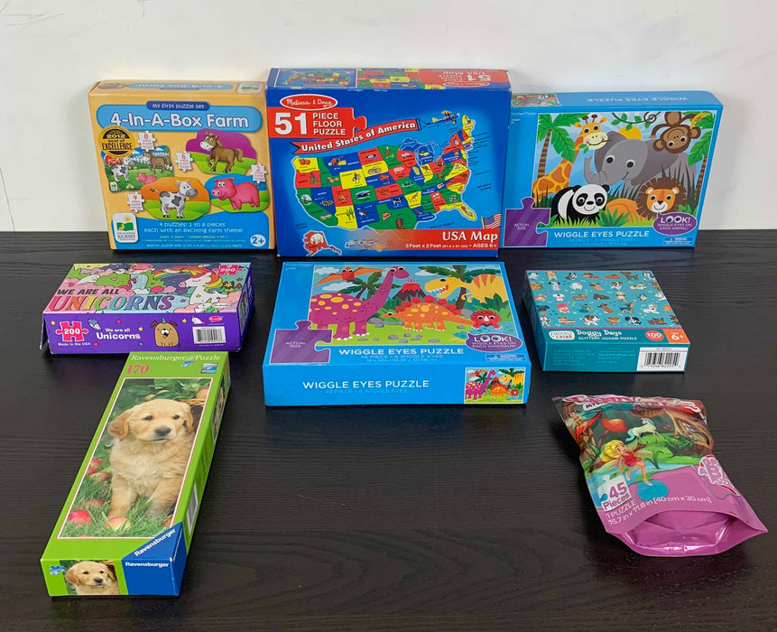 used BUNDLE Board Games And Jigsaw Puzzles
