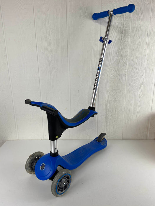 secondhand Globber 3-Wheel Adjustable Kick Scooter, With seat