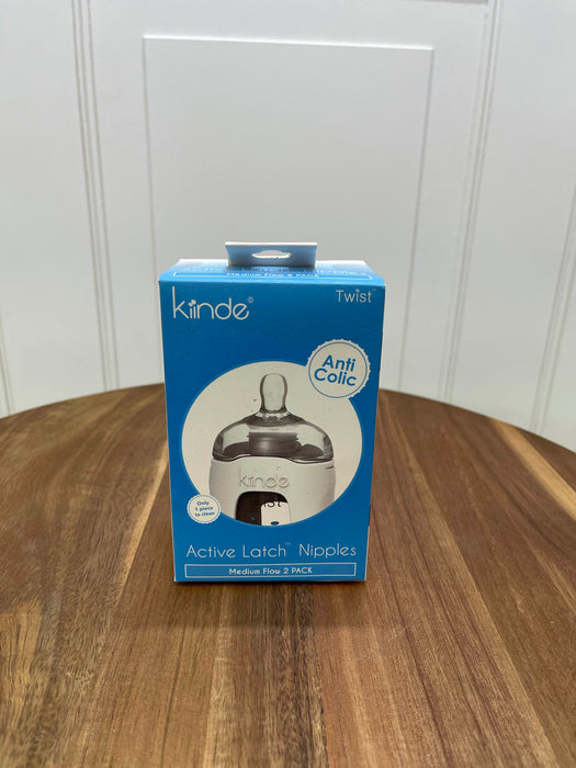 used Kiinde Active Latch Nipples, Medium Flow