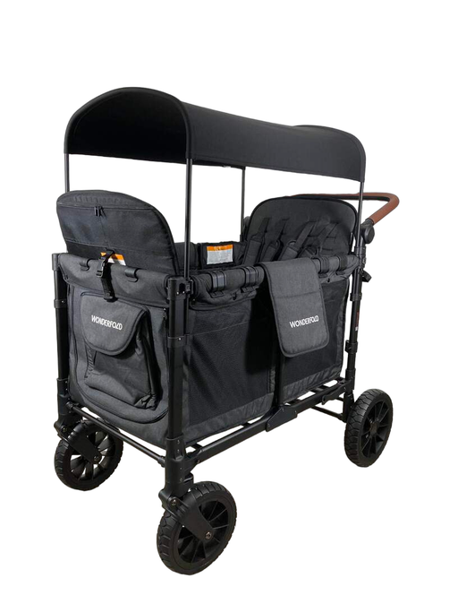 Shop Wonderfold W4 Luxe Quad Stroller Wagon, Volcanic Black, 2023 at Goodbuygears