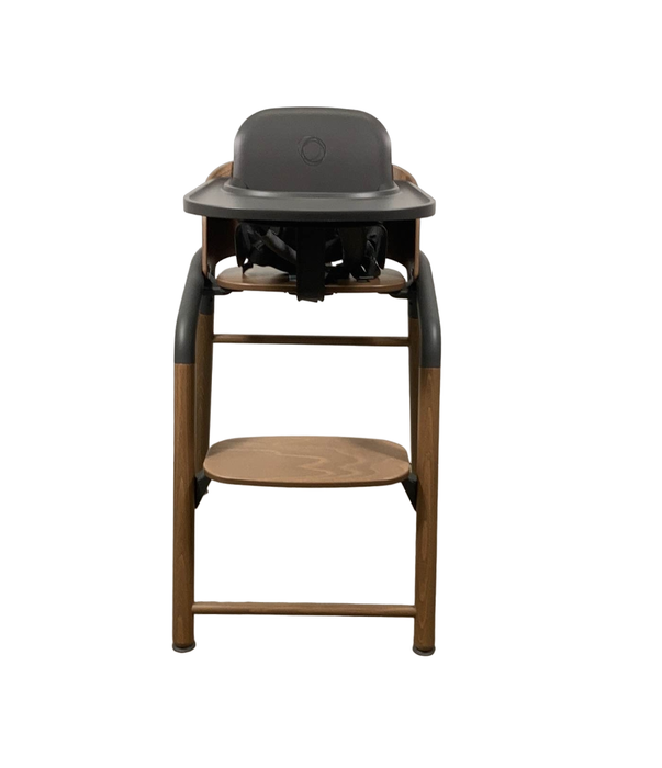 secondhand Bugaboo Giraffe High Chair Complete, Warm Wood And Gray