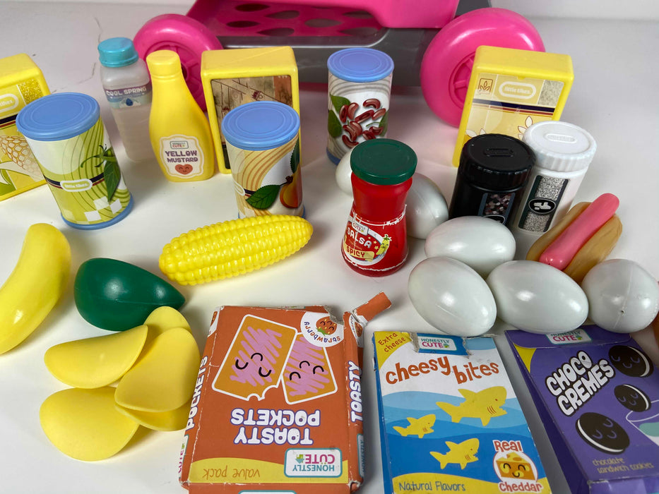 secondhand BUNDLE Play Food, With Grocery Cart