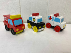 used Melissa & Doug Stacking Emergency Vehicles