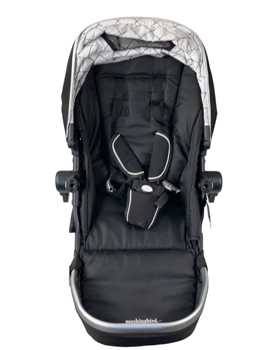 Shop Mockingbird 2nd Seat Kit with Extendable Canopy, 2021, Black, Windowpane, Silver with Penny Leather at Goodbuygears