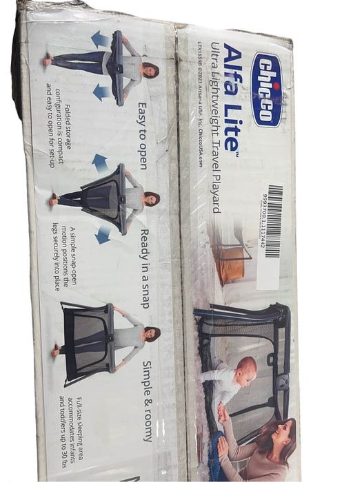 Shop Chicco Alfa Lite Lightweight Travel Playard, Midnight at Goodbuygears