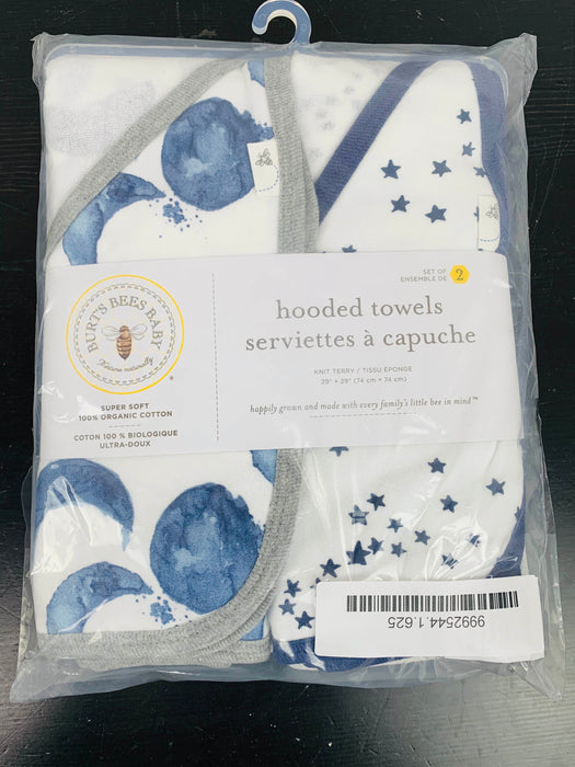 used Burt’s Bees Baby Hooded Towels, Moon and Stars