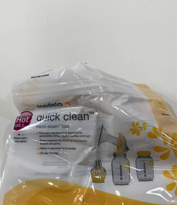 secondhand Medela Quick Clean Micro Steam Bags, Box of 5