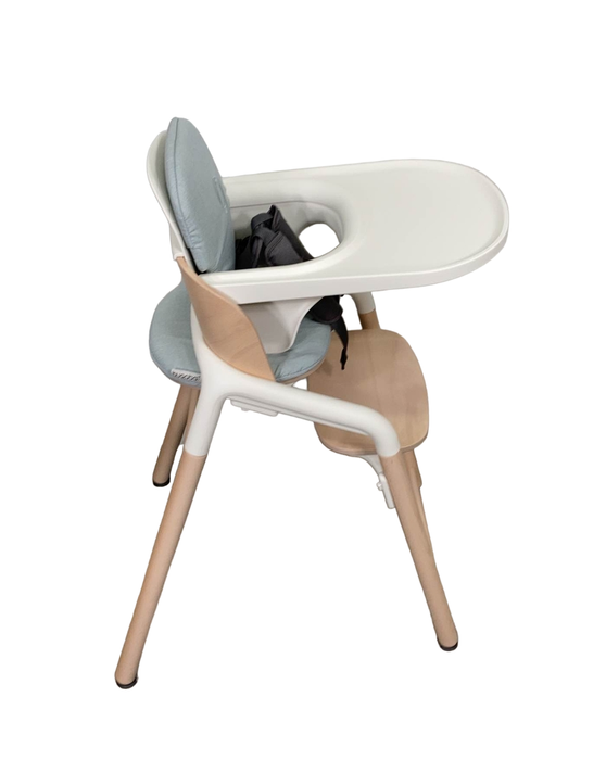Shop Bugaboo Giraffe High Chair, w/ Ice Blue Baby Set, Neutral Wood/White at Goodbuygears