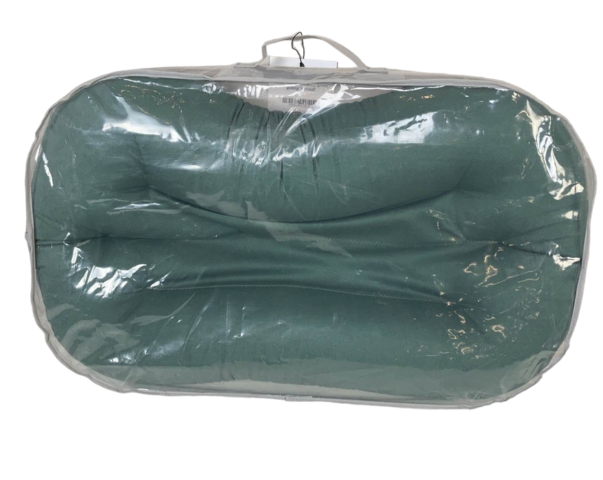 secondhand Snuggle Me Organic Sensory Toddler Lounger, Moss