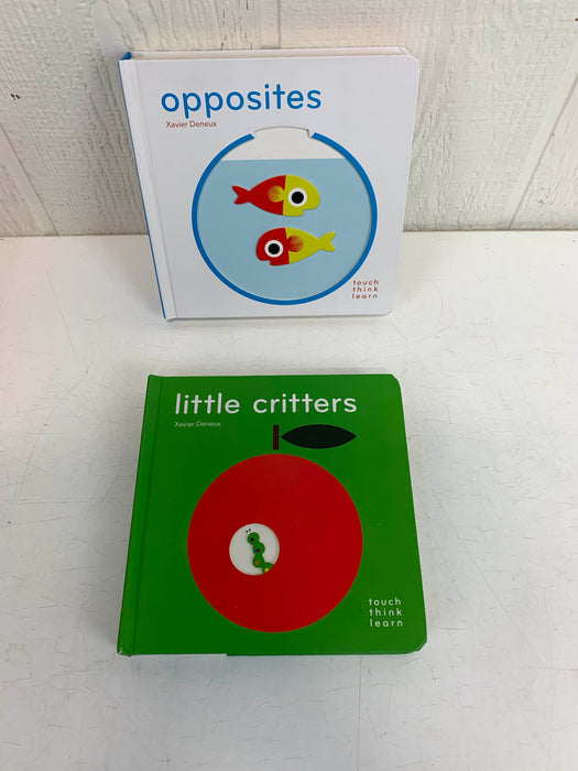 used BUNDLE Board Books, Xavier Deneux think touch learn Series