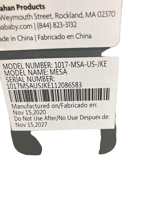 Shop UPPAbaby MESA Infant Car Seat, 2020, Jake (Black) at Goodbuygears