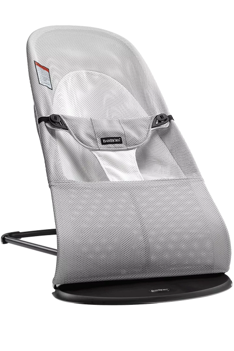 Shop BabyBjorn Bouncer Balance Soft, Light Gray Frame, Silver White Mesh at Goodbuygears