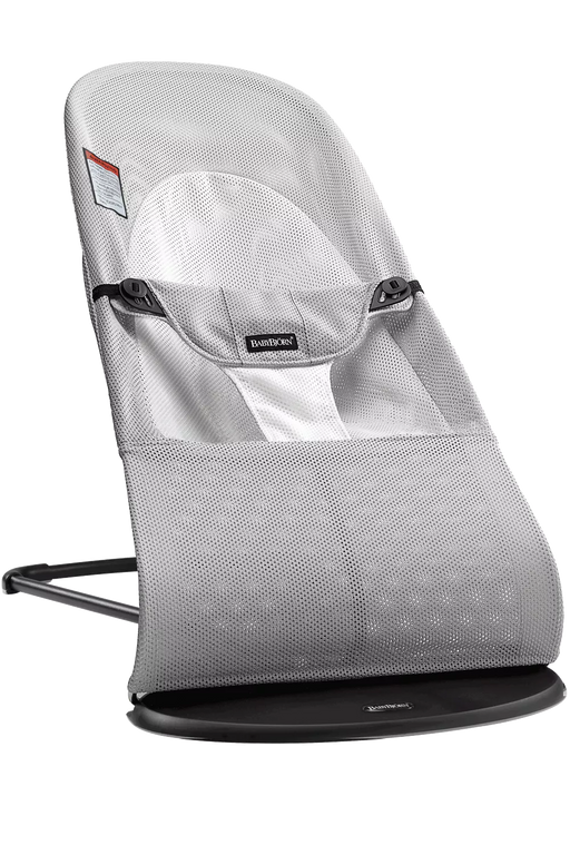 Shop BabyBjorn Bouncer Balance Soft, Light Gray Frame, Silver White Mesh at Goodbuygears