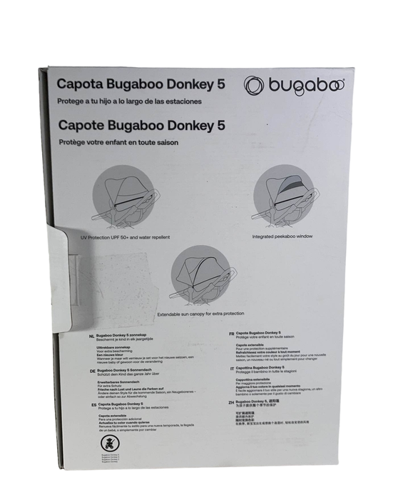 Shop Bugaboo Donkey 5 Sun Canopy, Grey Melange at Goodbuygears