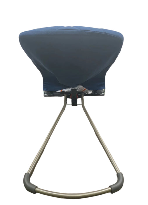 Shop BabyBjorn Bouncer Bliss, Dark Gray Frame, Midnight Blue Cotton Classic Quilt at Goodbuygears