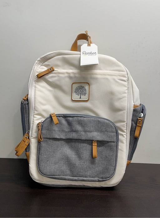 used Parker Baby Co. Birch Bag Mini Diaper Backpack, Cream