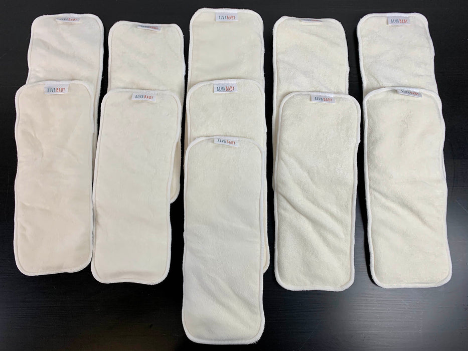 Alva Baby One Size Adjustable Cloth Diapers with inserts