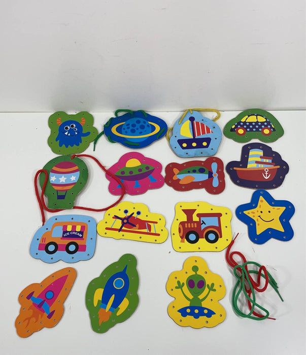 secondhand Horizon Group USA Wooden Lacing Shapes
