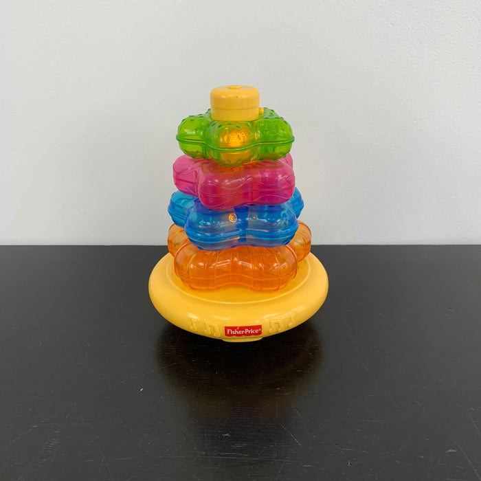 secondhand Fisher Price Light Up Lion Stacker