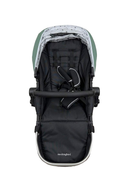 Shop Mockingbird 2nd Seat Kit With Extendable Canopy, Sage, Watercolor Drops, Silver with Black Leather at Goodbuygears