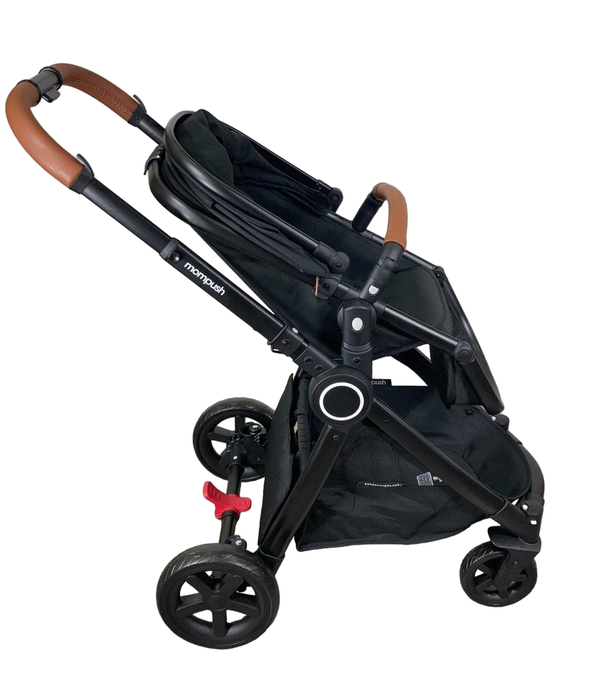 Shop Mompush Ultimate 2 Baby Stroller with Bassinet, 2023, Black with Black Frame at Goodbuygears