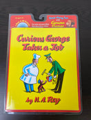 secondhand H.A. Rey Curious George Takes a Job Book & CD
