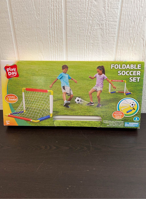 used Play Day Foldable Soccer Set