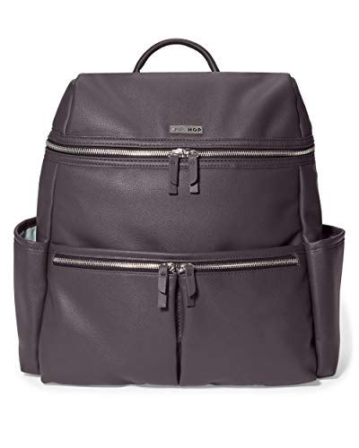 Shop Skip Hop Flatiron Diaper Bag, Raisin Faux Leather at Goodbuygears