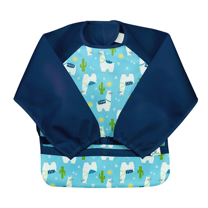 Shop Green Sprouts Snap & Go Easy Wear Long Sleeve Bib, Aqua Llamas, 12-24 months at Goodbuygears