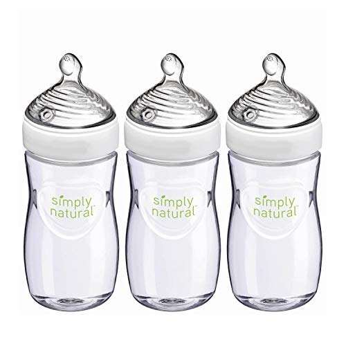 used NUK Simply Natural Bottles, 9oz, 3 Pack