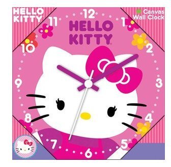 Hello Kitty Canvas Clock and Umbrella