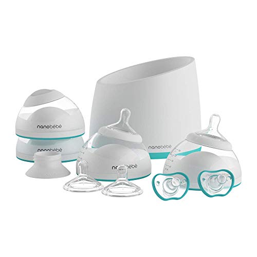 Shop Nanobébé Breastmilk Bottle Starter Set, Teal at Goodbuygears