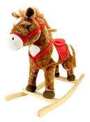 used Animal Adventure Plush Rocking Horse, Pink