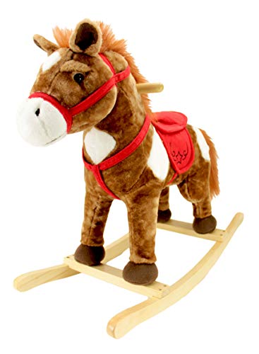 used Animal Adventure Plush Rocking Horse, Pink