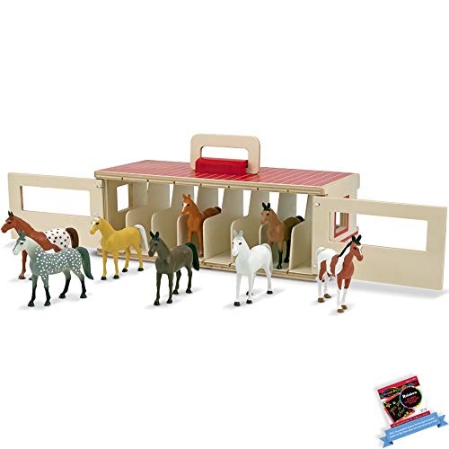 Shop Melissa & Doug Take Along Show Horse Stable Play Set at Goodbuygears