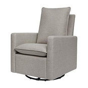 used Babyletto Cali Pillowback Swivel Glider, Grey Eco-Weave