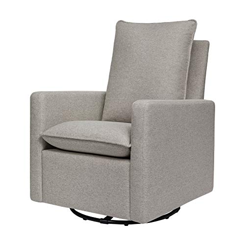 used Babyletto Cali Pillowback Swivel Glider, Grey Eco-Weave